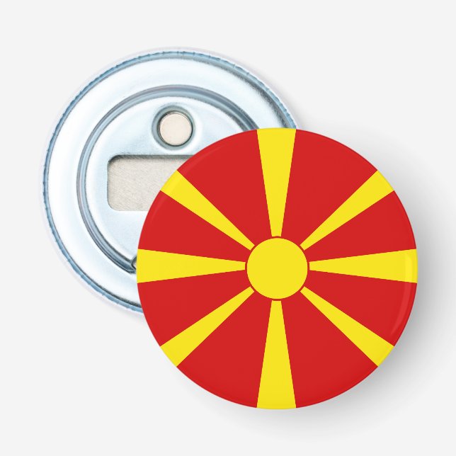 North Macedonia flag Bottle Opener (Front)