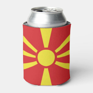 North Macedonia Flag Can Cooler