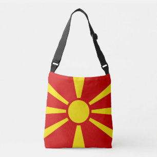 North Macedonia Flag Crossbody Bag