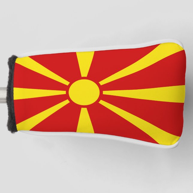 North Macedonia Flag Golf Head Cover (Front)