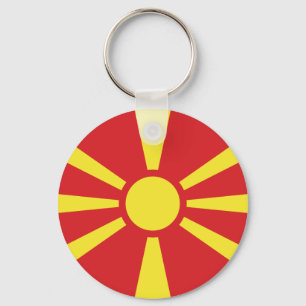 North Macedonia Flag Keychain
