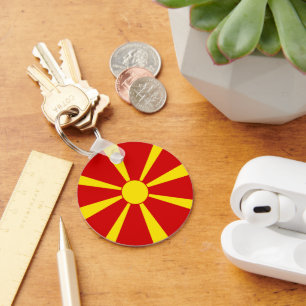 North Macedonia flag Keychain