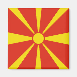 North Macedonia Flag Magnet