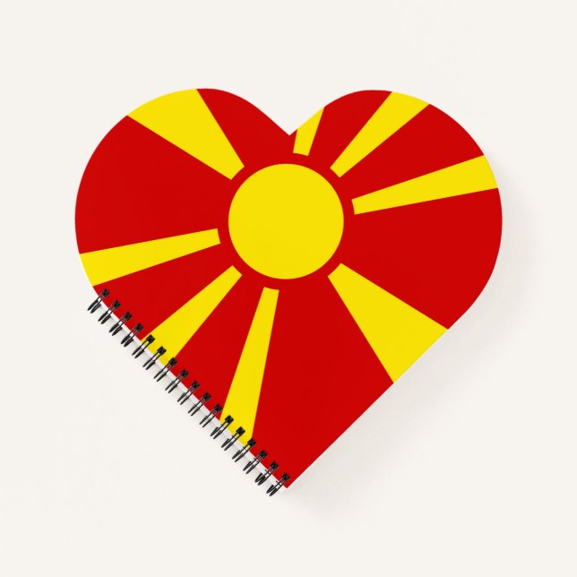 North Macedonia Flag Notebook (Front)