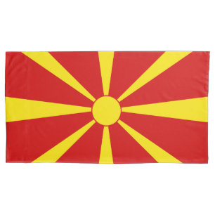 North Macedonia flag Pillowcase