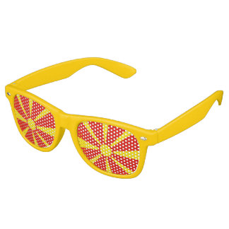 North Macedonia Flag Retro Sunglasses