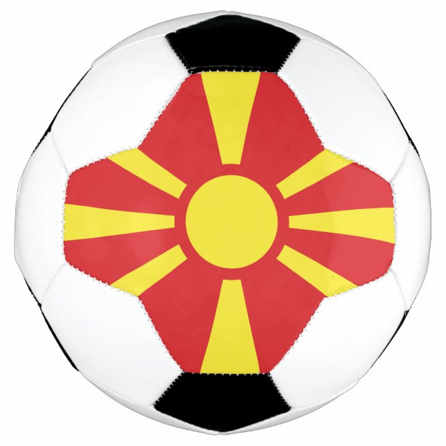North Macedonia Flag Soccer Ball (Front)