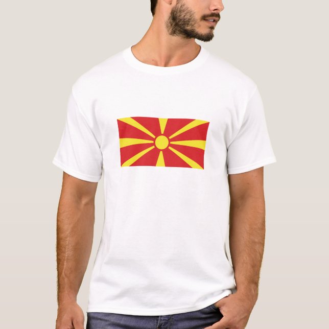 North Macedonia Flag T-Shirt (Front)