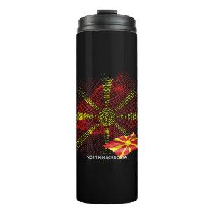 North Macedonia flag Thermal Tumbler