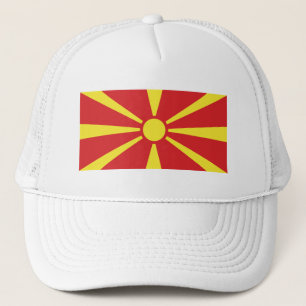 North Macedonia Flag Trucker Hat
