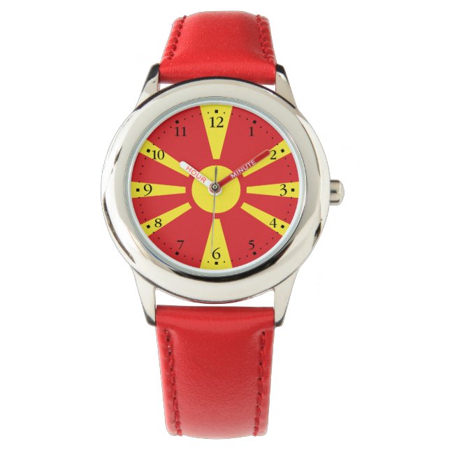 North Macedonia Flag Watch (Front)