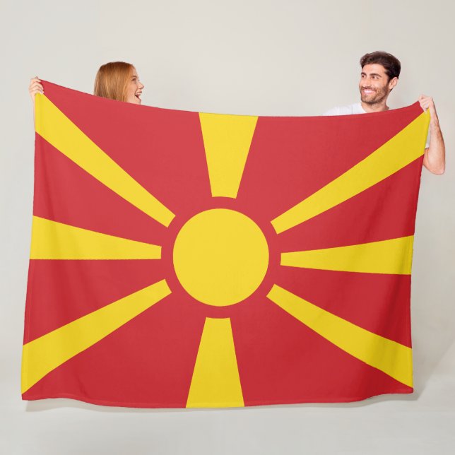 North Macedonia Fleece Blanket (In Situ)