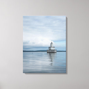 North Manitou Island Lighthouse Crib, Michigan Canvas Print