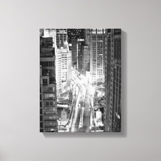 North Michigan Avenue in Chicago after winter Canvas Print