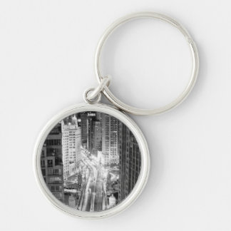 North Michigan Avenue in Chicago after winter Keychain