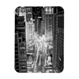 North Michigan Avenue in Chicago after winter Magnet