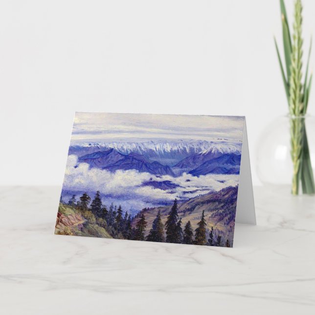 North - Mountains from Narkanda near Simla Card (Front)