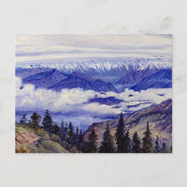 North - Mountains from Narkanda near Simla Postcard (Front)