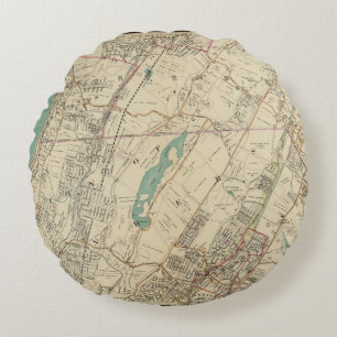 North New York City 5 Round Pillow
