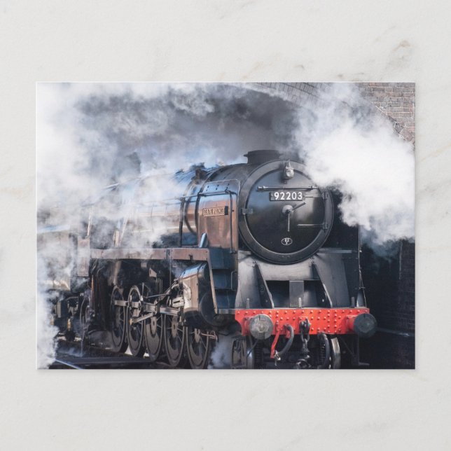 North Norfolk Railway steam train postcard (Front)