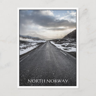 North Norway Country Road Landscape Photo Postcard