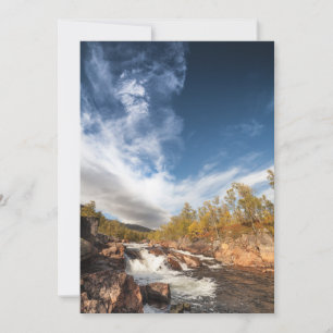 North Norway River Landscape Photo Card