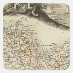 North Odds Square Sticker