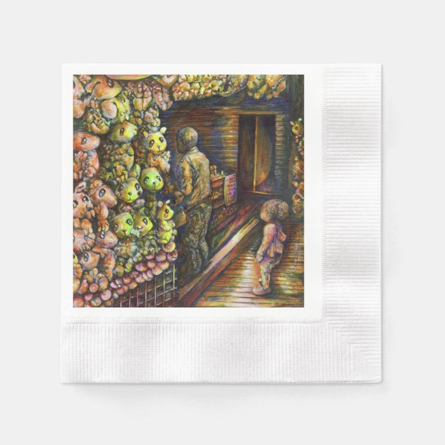 North of the Circus Napkin (Front)