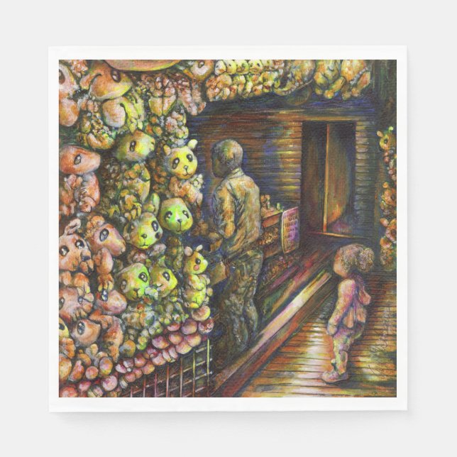 North of the Circus Napkin (Front)