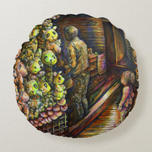 North of the Circus Round Pillow