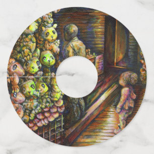 North of the Circus Wine Glass Tag