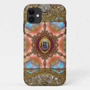 North Orbit Elegant Chic Cool Monogram iPhone 11 Case
