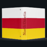 North Ossetia Flag Binder<br><div class="desc">Patriotic flag of North Ossetia Alania.</div>