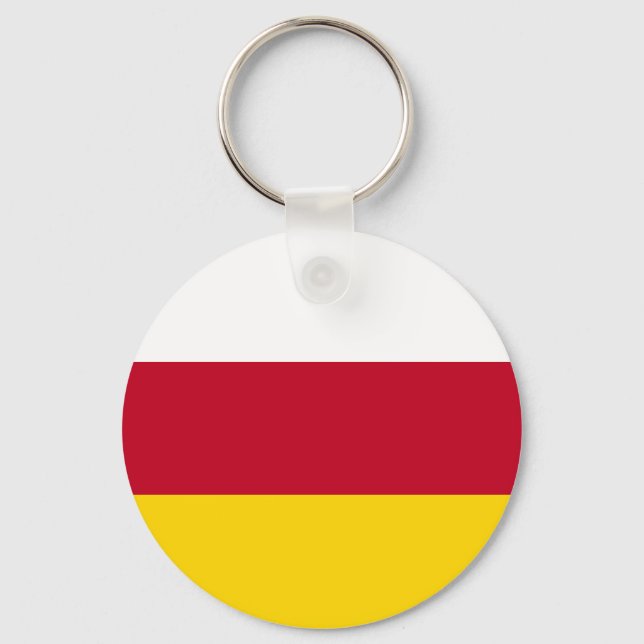North Ossetia Flag Keychain (Front)