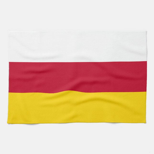 North Ossetia Flag Kitchen Towel (Horizontal)