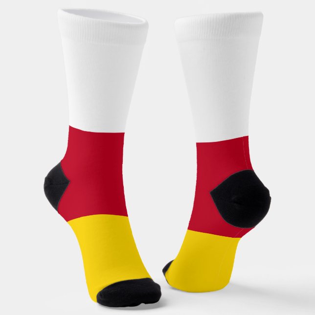North Ossetia Flag Socks (Angled)
