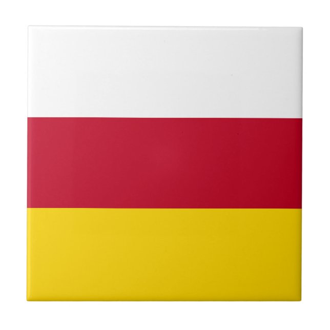North Ossetia Flag Tile (Front)