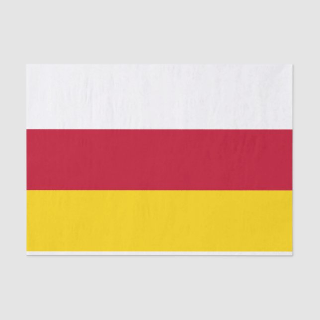 North Ossetia Flag Tissue Paper (Front)