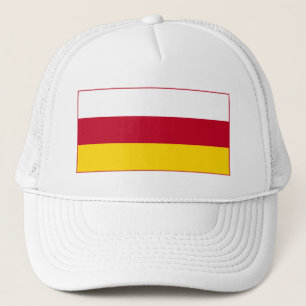 North Ossetia Flag Trucker Hat