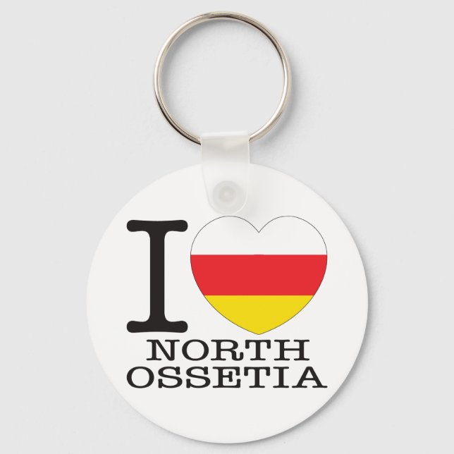 North Ossetia Love v2 Keychain (Front)
