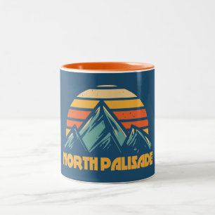 North Palisade California Retro Turquoise Two-Tone Coffee Mug