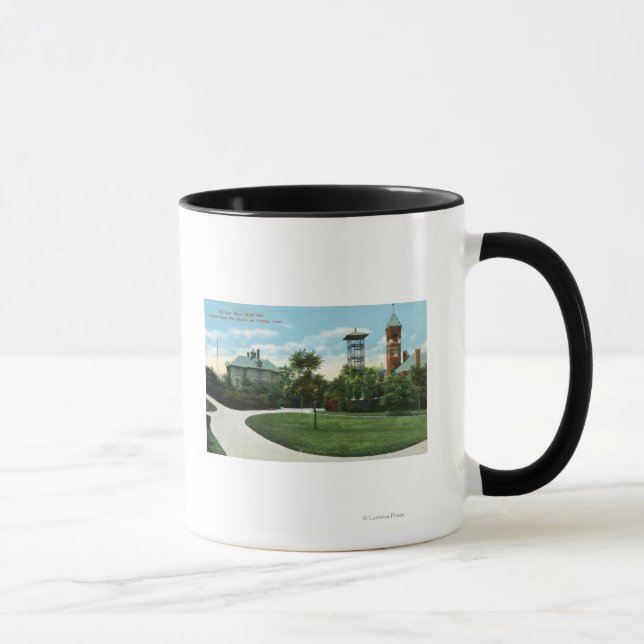 North Park View of Brownell School, Fire Mug (Right)