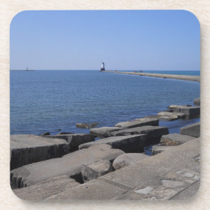 North Pierhead Lighthouse, Ludington, MI Coaster