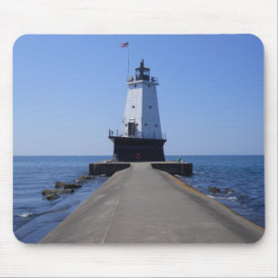 North Pierhead Lighthouse, Ludington, MI Mouse Pad