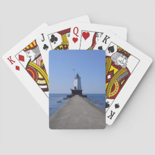North Pierhead Lighthouse, Ludington MI Playing Cards
