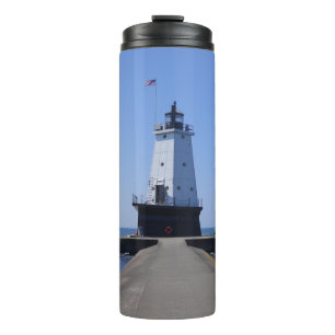 North Pierhead Lighthouse, Ludington, MI Thermal Tumbler