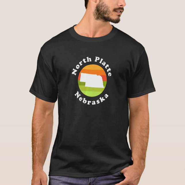 North Platte Nebraska Outdoors Sunrise NE Souvenir T-Shirt (Front)