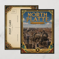 North Platte Nebraska Vintage Art Deco Golden Age