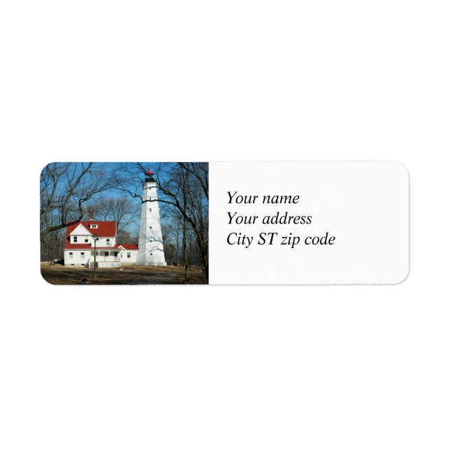 North Point Lighthouse Milw WI Address Label (Front)