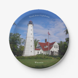 North Point Lighthouse paper plate
